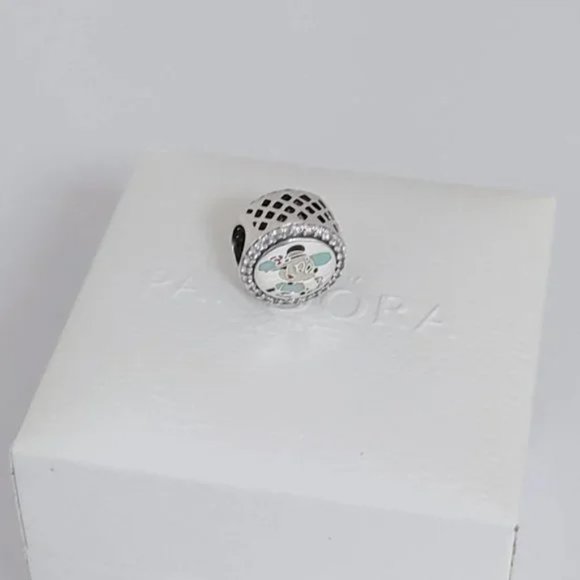 Pandora Disney Riviera Resort Button Charm S925 Silver for Bracelet Pendant - Picture 6 of 7